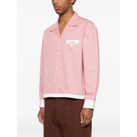 26SS 보디 긴팔 셔츠 MRS26SH035 PINWH PINK WHITE - BODE