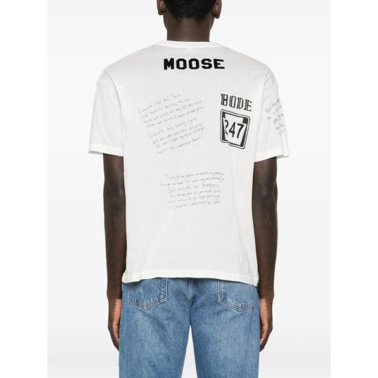 26SS 보디 반팔 티셔츠 MRS26CS032 CREAM WHITE BLACK - BODE