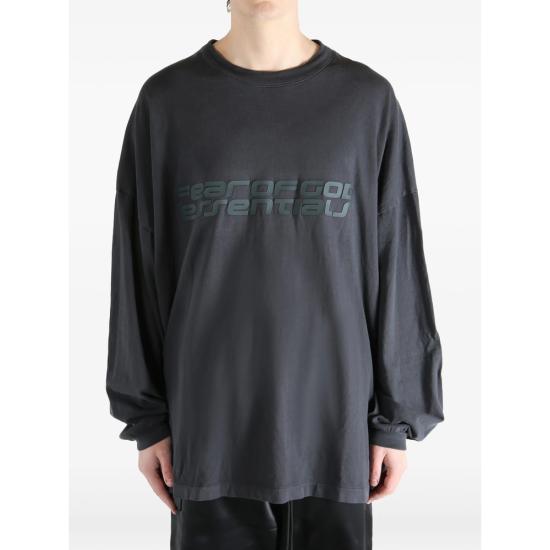 26SS 피어오브갓 긴팔 티셔츠 125HO254571F VIBLK GREY - FEAR OF GOD
