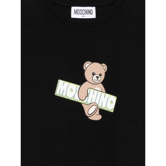 26SS [키즈] 모스키노 티셔츠 HYM03S LFA07 60100 BLACK - MOSCHINO