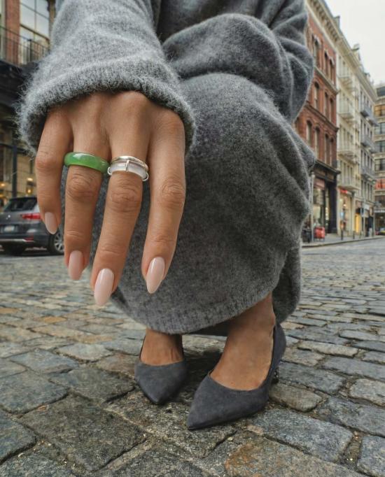  세레 반지 세리 코브 백옥석 조각 - SEREE