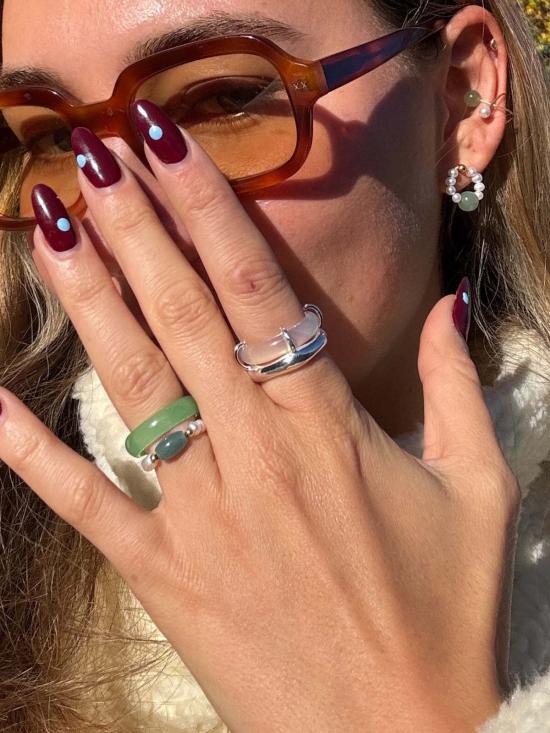  세레 반지 세리 코브 백옥석 조각 - SEREE