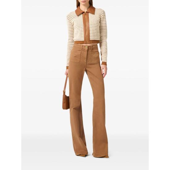 26SS 엘리자베타프랜치 데님 팬츠 PJ22N61E2 AI6 BROWN - ELISABETTA FRANCHI