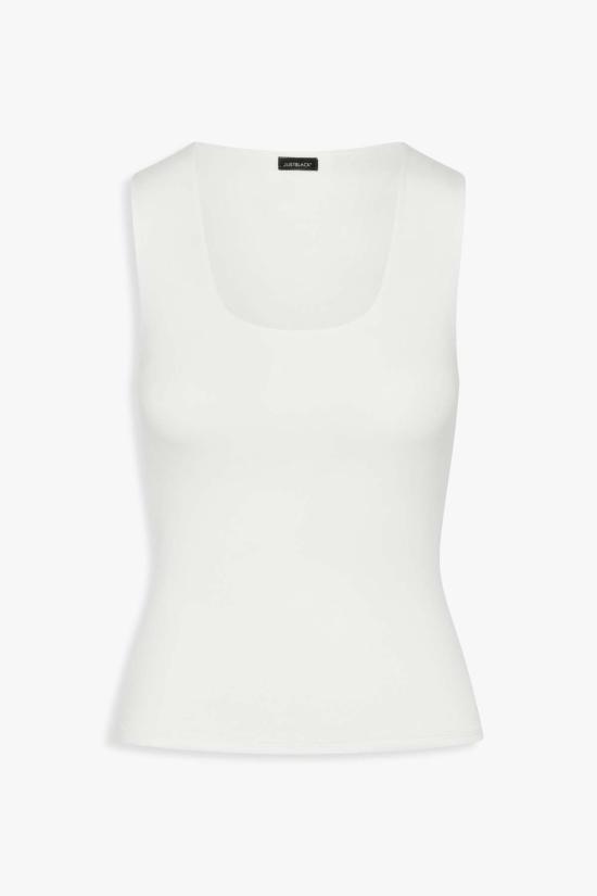  저스트 블랙 데님 블라우스 민소매 탱크탑 - JUST BLACK DENIM