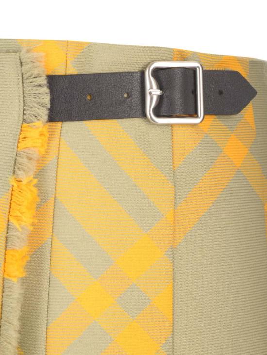  버버리 미디 스커트 자수 실크  멀티컬러 - BURBERRY