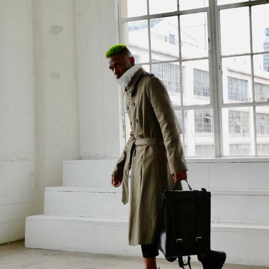  디파인트 트렌치 코트 디파이언트 시그니처 트렌치 밀리터리 그린 - DFYNT