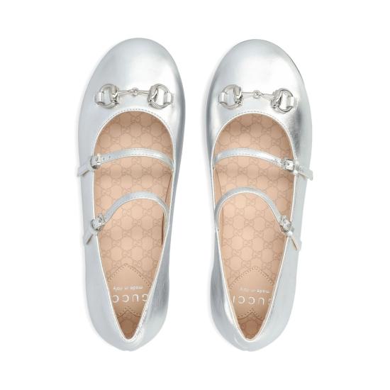 25FW [키즈] 구찌 플랫 슈즈 834355 BMP00 8106 GREY - GUCCI