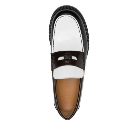 25FW 구찌 로퍼 831274 AAE2Y 9142 BLACK WHITE - GUCCI