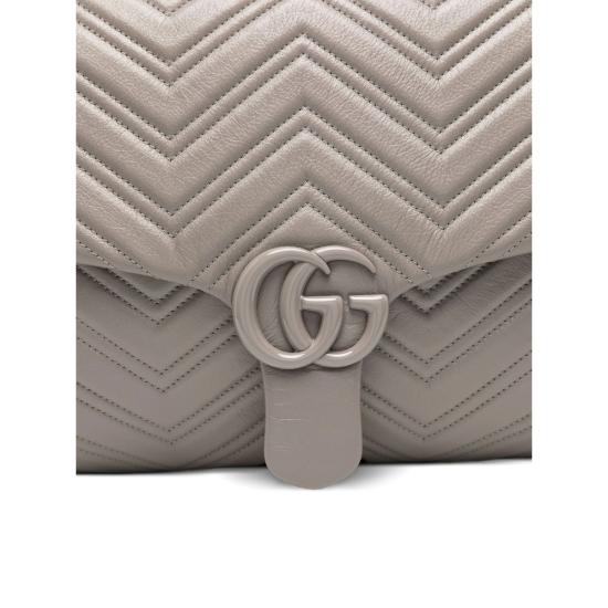 25FW 구찌 GG 마몽 맥시 숄더백 850653 AAFS1 1242 GREY - GUCCI