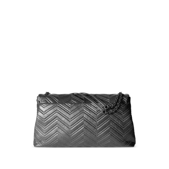 25FW 구찌 GG 마몽 맥시 숄더백 850653 AAFS1 1000 BLACK - GUCCI