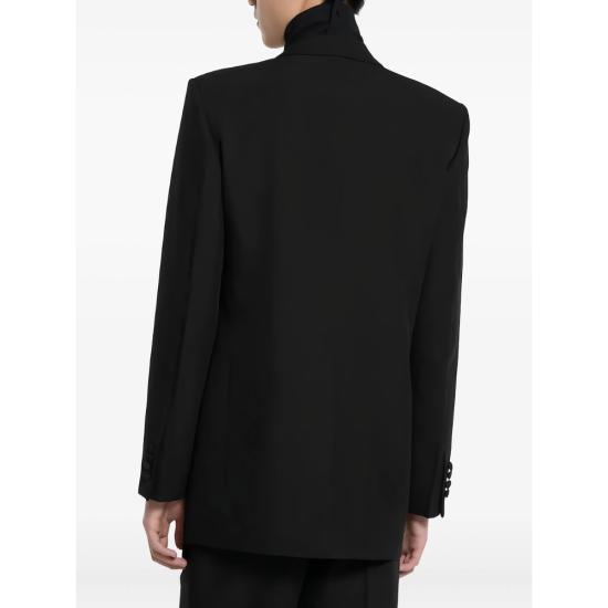 25FW 구찌 더블 브래스트 테크니컬 파나마 자켓 849881 Z7AYA 1000 BLACK - GUCCI