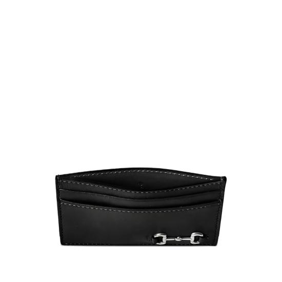 25FW 구찌 홀스빗 카드 케이스 846952 AAFP1 1000 BLACK - GUCCI