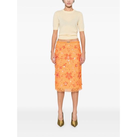 25FW 구찌 스커트 845079 ZATM3 7005 ORANGE - GUCCI