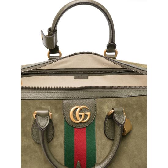 25FW 구찌 사보이 미디움 더플백 834460 AAE1D 3055 GREEN RED - GUCCI