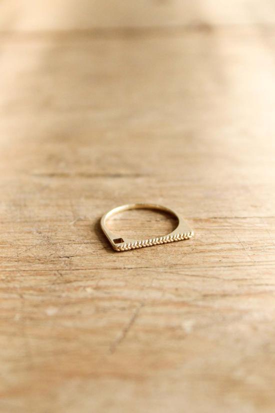  누시 반지 누쉬 링크드 브레이드 밴드 링