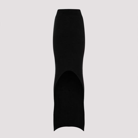  릭 오웬스 롱 스커트 필러  블랙 - RICK OWENS