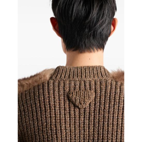 25FW 프라다 가디건 UPW588 S OOO 17WY F098L BROWN - PRADA