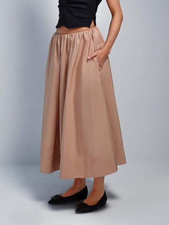  설리번 롱 스커트 타프타 스커트 - SULLIVAN