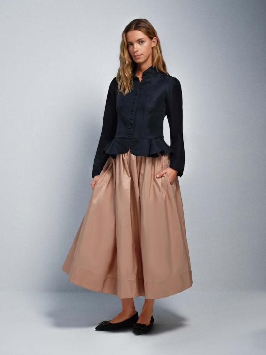  설리번 롱 스커트 타프타 스커트 - SULLIVAN