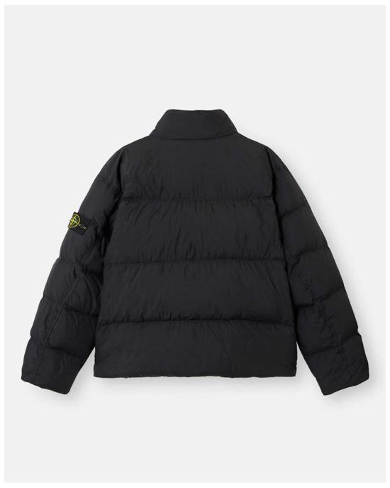  스톤 아일랜드 패딩 크링클 렙스 뉴욕 다운 재킷 블랙 - STONE ISLAND