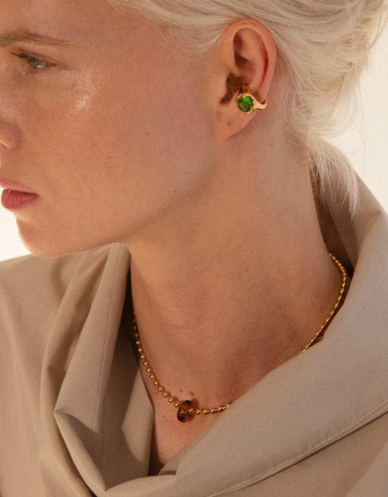  클레드 목걸이/팬던트 도넛 볼 목걸이 - CLED