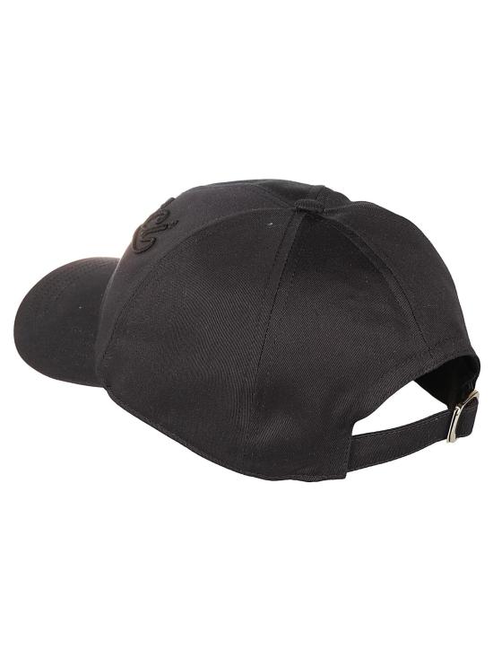  구찌 모자 로고 자수 야구  블랙 - GUCCI