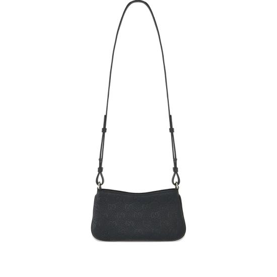 25FW 구찌 GG 엠블럼 슈퍼 미니백 815278 AAEEM 1000 BLACK