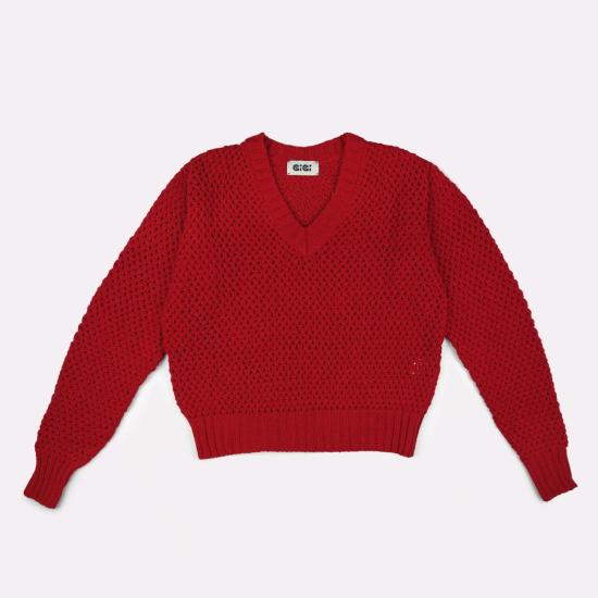  지지 니트웨어 스웨터 메쉬 코튼 - GIGI KNITWEAR