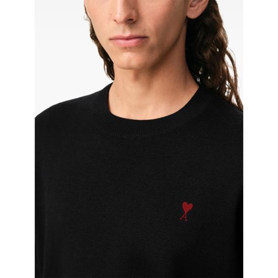 26SS 아미 ADC 크루넥 스웨터 HKS826 001 009 BLACK - AMI