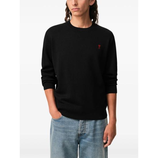 26SS 아미 ADC 크루넥 스웨터 HKS826 001 009 BLACK - AMI