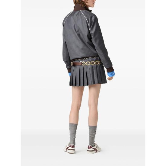 25FW 미우미우 숏 스커트 MG2529 S OOO 174X F0480 GREY - MIU MIU