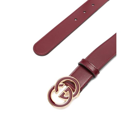25FW 구찌 인터로킹 G 버클 벨트 837151 0YARS 6207 RED - GUCCI