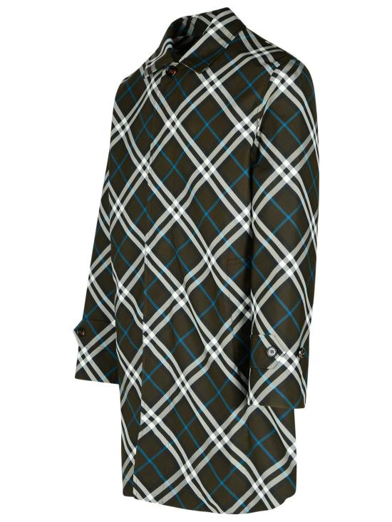  버버리 코트 체크  그린 - BURBERRY