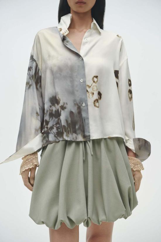  코데라 숏 스커트 Cordera 벌룬 미니 스커트 샐비아