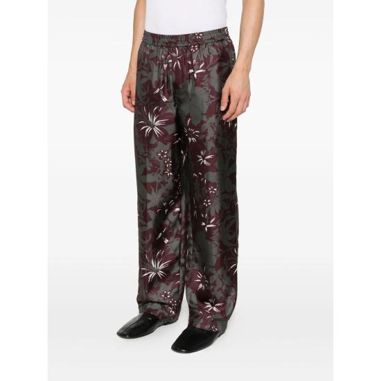 25FW 구찌 스트레이트 팬츠 833824 ZATK2 1304 GREY RED - GUCCI