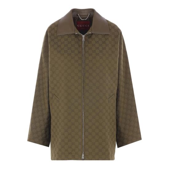 25FW 구찌 GG 캔버스 자켓 826626 Z8B1O 3602 GREEN