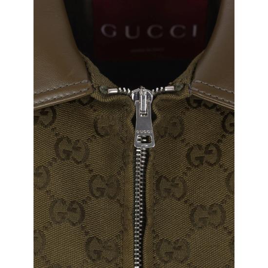 25FW 구찌 GG 캔버스 자켓 826626 Z8B1O 3602 GREEN - GUCCI