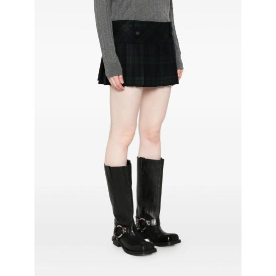 25FW 미우미우 숏 스커트 MG2534 S OOO 17V7 F0D3Z BLUE GREEN - MIU MIU