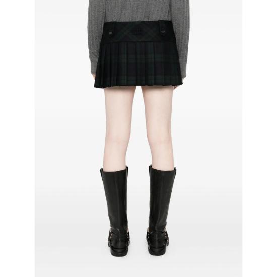 25FW 미우미우 숏 스커트 MG2534 S OOO 17V7 F0D3Z BLUE GREEN - MIU MIU