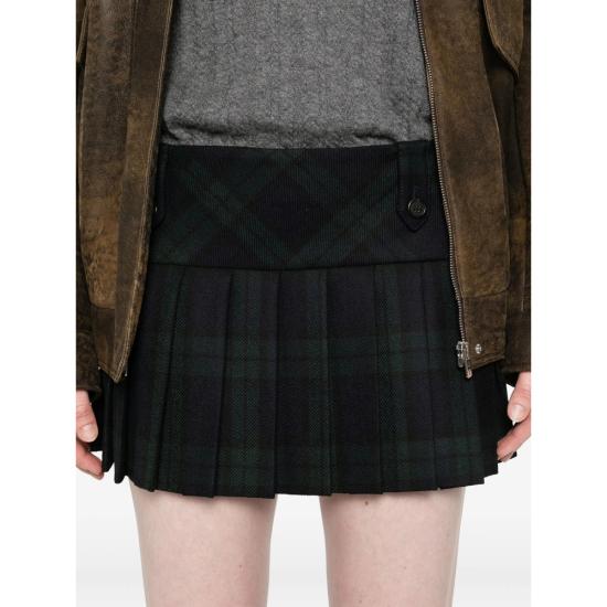 25FW 미우미우 숏 스커트 MG2534 S OOO 17V7 F0D3Z BLUE GREEN - MIU MIU