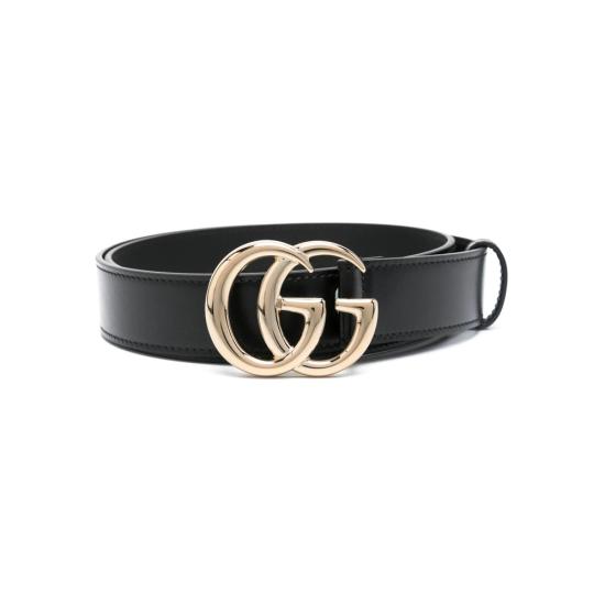 25FW 구찌 GG 마몽 씬 벨트 625839 0AAA5 1000 BLACK - GUCCI