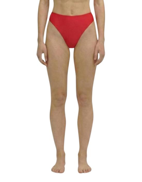  하우스라벨 비키니 수영복 Hauslabel 미드 라이즈 비키니 브리프 레드코트