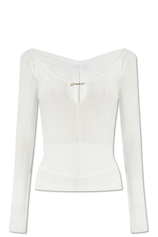  자크뮈스 긴팔 티셔츠 Jacquemus Le Haut Pralu  화이트