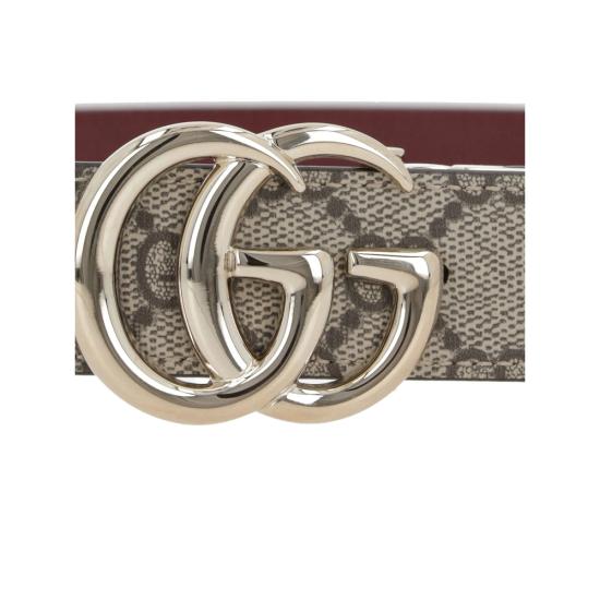 25FW 구찌 GG 마몽 리버시블 벨트 659417 92TIG 9792 NEUTRALS BROWN - GUCCI