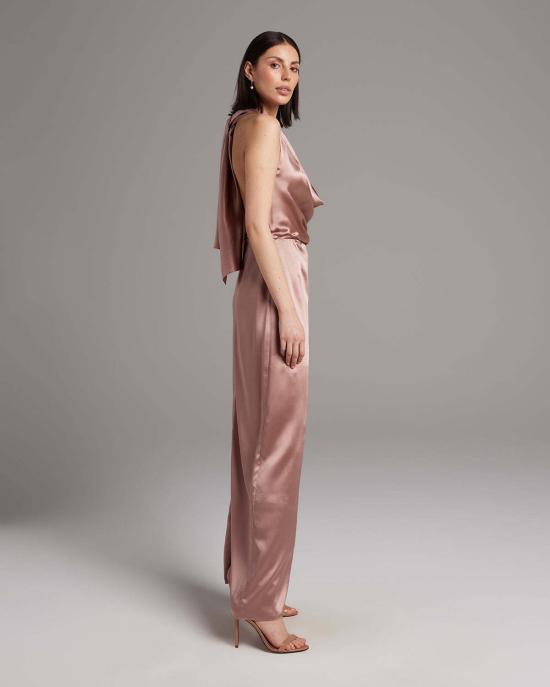  보즈 롱 원피스 Voz 컨버터블 홀터 드레스 에메랄드/가지색/실버 밍크 - VOZ