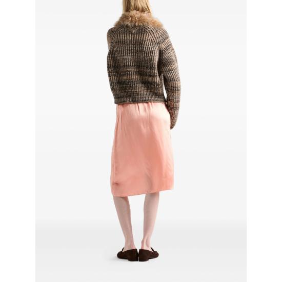 25FW 프라다 미디 스커트 P199WG S OOO 17Z2 F0311 ORANGE - PRADA