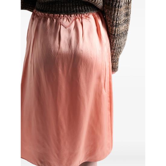 25FW 프라다 미디 스커트 P199WG S OOO 17Z2 F0311 ORANGE - PRADA