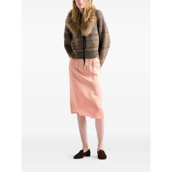 25FW 프라다 미디 스커트 P199WG S OOO 17Z2 F0311 ORANGE - PRADA