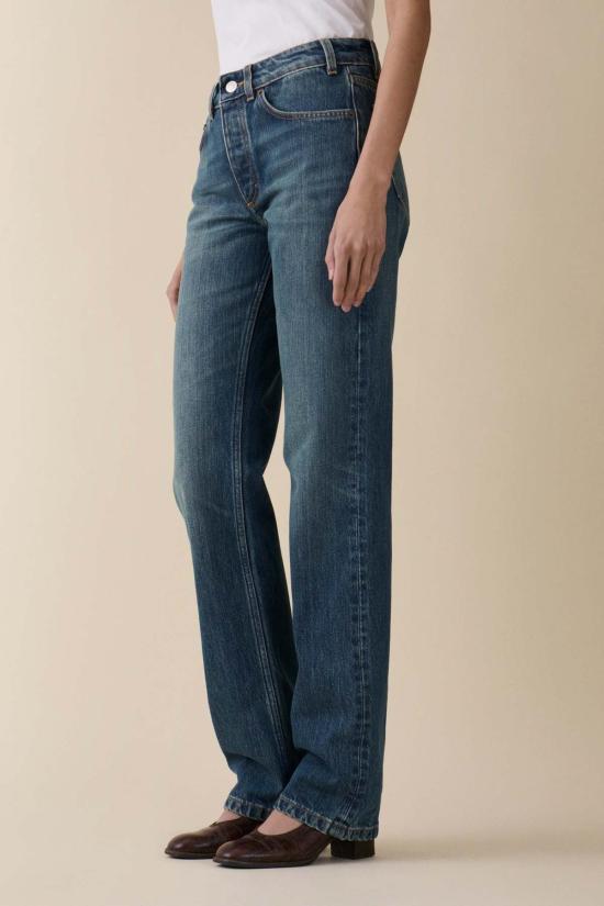  제네리카 데님 팬츠 제너리카 시슬라 미드라이즈 스트레이트 레그 진 - JEANERICA