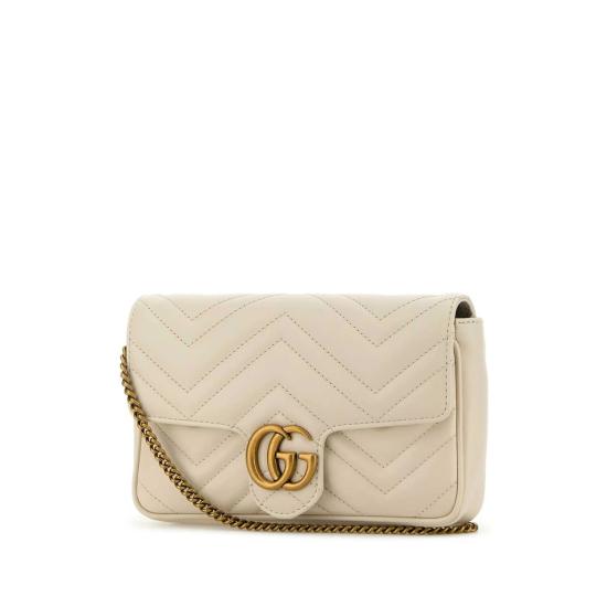 25FW 구찌 GG 마몽 스몰 숄더백 751526 AACCE 9053 WHITE - GUCCI